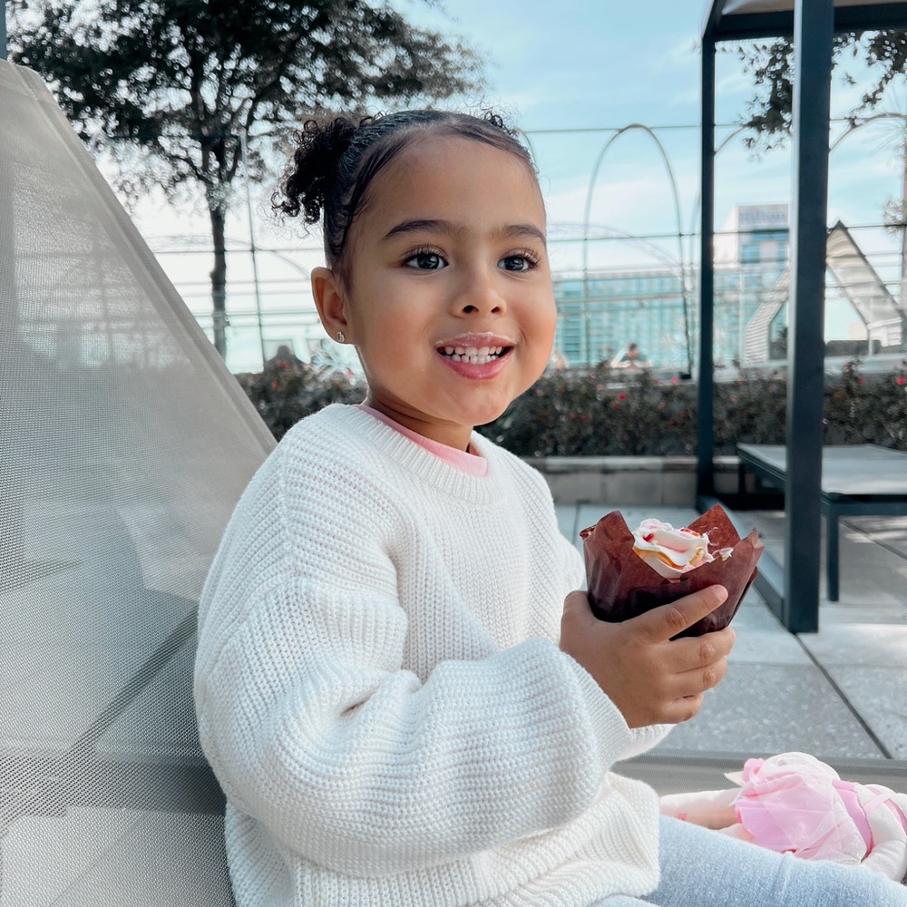 Cozy White Knit Sweater for Kids